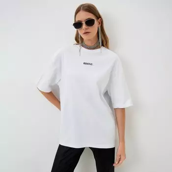 Футболка женская MIST Amour р. S-M, белый