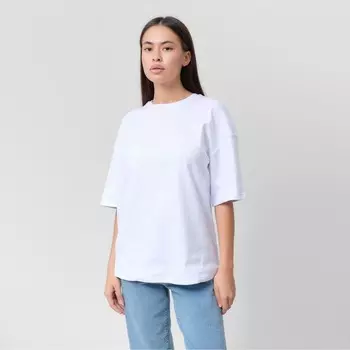 Футболка женская MIST Basic, белый, р. S-M