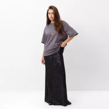 Футболка женская MIST Basic, графит, р. S-M