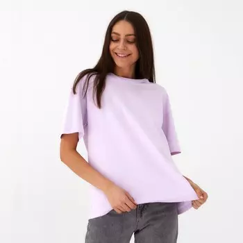 Футболка женская MIST basic, S-M, лиловый