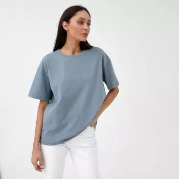 Футболка женская MIST basic, S-M, серо-голубой