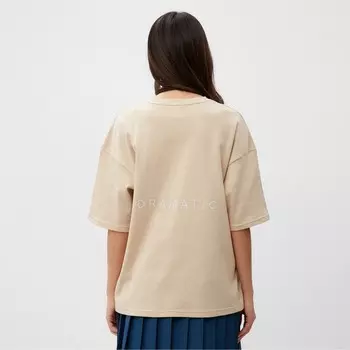 Футболка женская MIST Dramatic р.S-M, бежевый