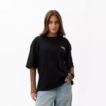 Футболка женская MIST Lucky, размер L-XL, чёрная