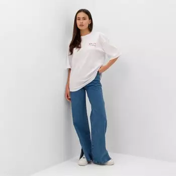 Футболка женская MIST Rainbow р. S-M, белый