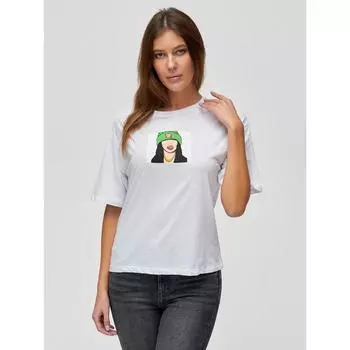 Футболка женская, размер 42, цвет белый