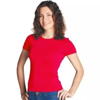 Футболка женская, размер 44, цвет красный