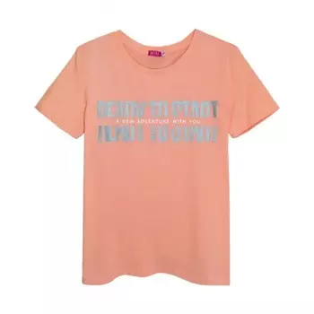 Футболка женская, размер 44, цвет персиковый