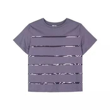 Футболка женская, размер 44, цвет серо-фиолетовый