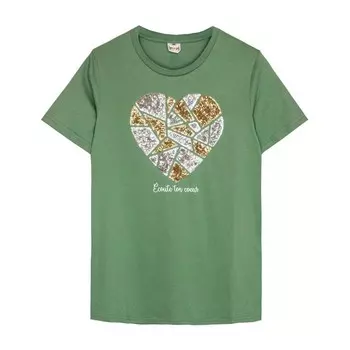 Футболка женская, размер 44, цвет зелёный