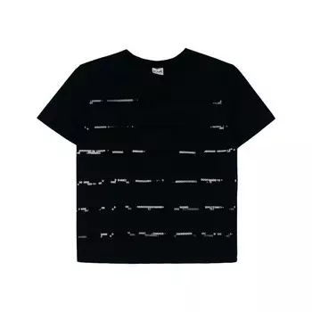 Футболка женская, размер 46, цвет чёрный