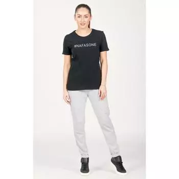 Футболка женская, размер 46, цвет чёрный