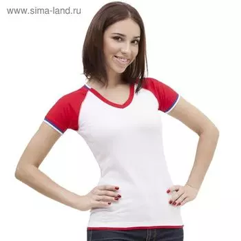 Футболка женская, размер 48, цвет белый