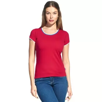 Футболка женская, размер 48, цвет красный