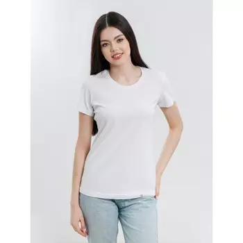 Футболка женская, размер 50, цвет белый