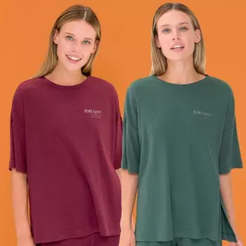 Футболка женская, размер 50, цвет бордовый