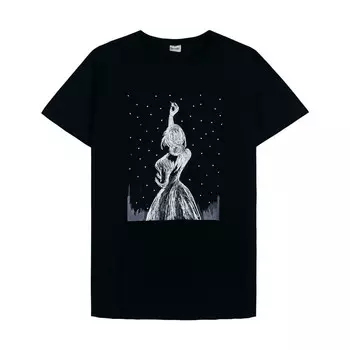 Футболка женская, размер 50, цвет чёрный