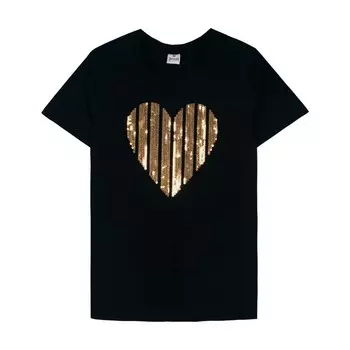 Футболка женская, размер 50, цвет чёрный