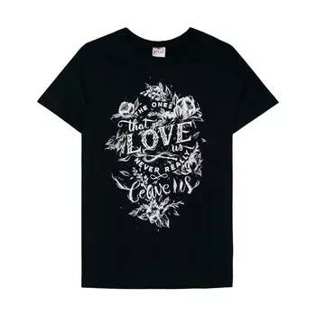 Футболка женская, размер 50, цвет чёрный