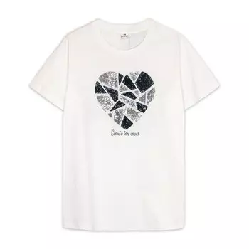 Футболка женская, размер 50, цвет молочный