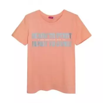 Футболка женская, размер 50, цвет персиковый
