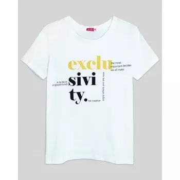 Футболка женская, размер 52, цвет белый