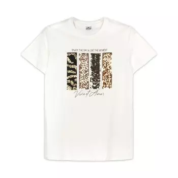 Футболка женская, размер 52, цвет молочный