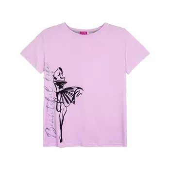 Футболка женская, размер 52, цвет сиреневый