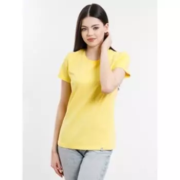 Футболка женская, размер 54, цвет банан