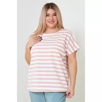 Футболка женская, размер 56, цвет пудровый