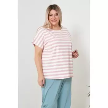 Футболка женская, размер 62, цвет пудровый