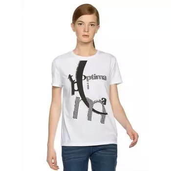 Футболка женская, размер L, цвет белый