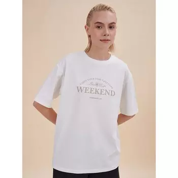 Футболка женская, размер L, цвет белый