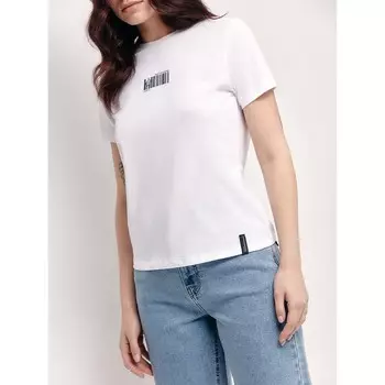 Футболка женская, размер M, цвет белый