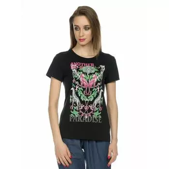 Футболка женская, размер M, цвет чёрный