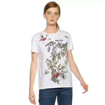 Футболка женская, размер S, цвет белый