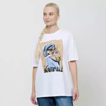 Футболка женская , размер s, цвет белый