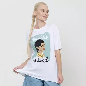 Футболка женская , размер s, цвет белый