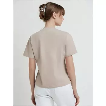 Футболка женская, размер S, цвет бежевый