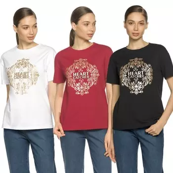 Футболка женская, размер S, цвет чёрный