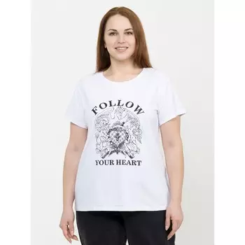 Футболка женская, размер XL, цвет белый