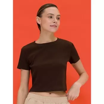 Футболка женская, размер XL, цвет шоколадный