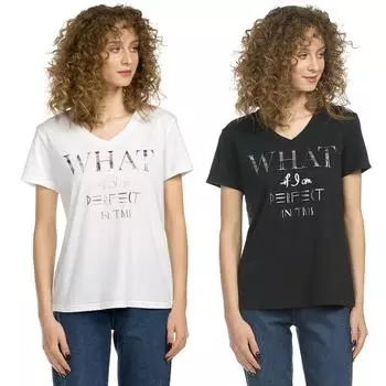 Футболка женская, размер XS, цвет белый