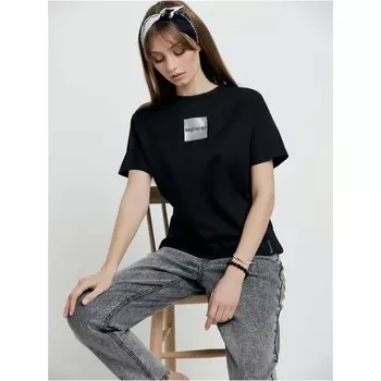 Футболка женская, размер XS, цвет чёрный