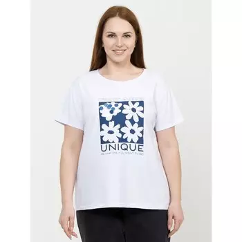 Футболка женская, размер XXL, цвет белый