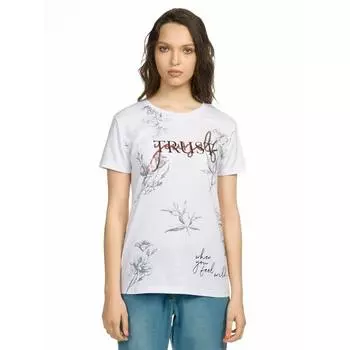 Футболка женская, размер XXS, цвет белый