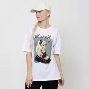 Футболка женская , размер xxs, цвет белый