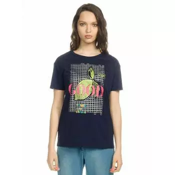 Футболка женская, размер XXS, цвет черника