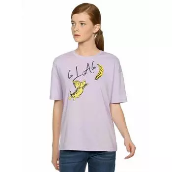 Футболка женская, размер XXS, цвет лиловый