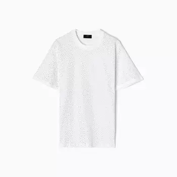 Футболка со стразами женская MIST, белая, размер S