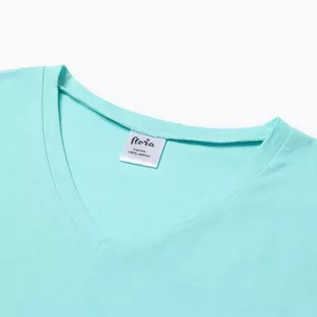 Футболка женская V-образный вырез, цвет мята, размер 50